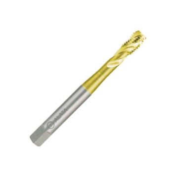 قلاویز ماشینی روکش تیتانیوم (طلایی) M3x0.5 فرم C شیار مارپیچ 35 درجه HSS-E دین 371 الاتا ALATA کد محصول MT-HSSE-371-C-35-M3x0.5