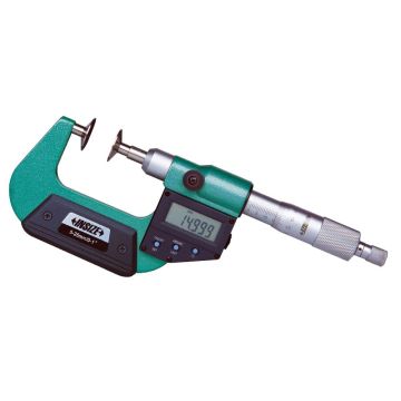 تصویر میکرومتر فک بشقابی دیجیتال اینسایز 25-0 میلیمتر کد 25-3594