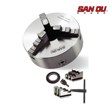 سه نظام دستگاه تراش سایز 100 میلی متر سانو SANOU کد K11100